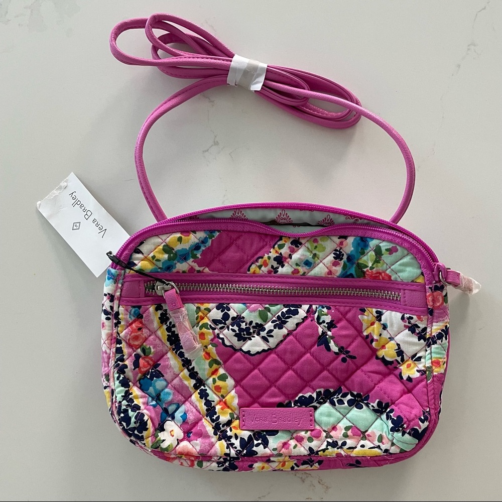 Vera Bradley Iconic RFID Little Crossbody in Wildflower Paisley - NWT